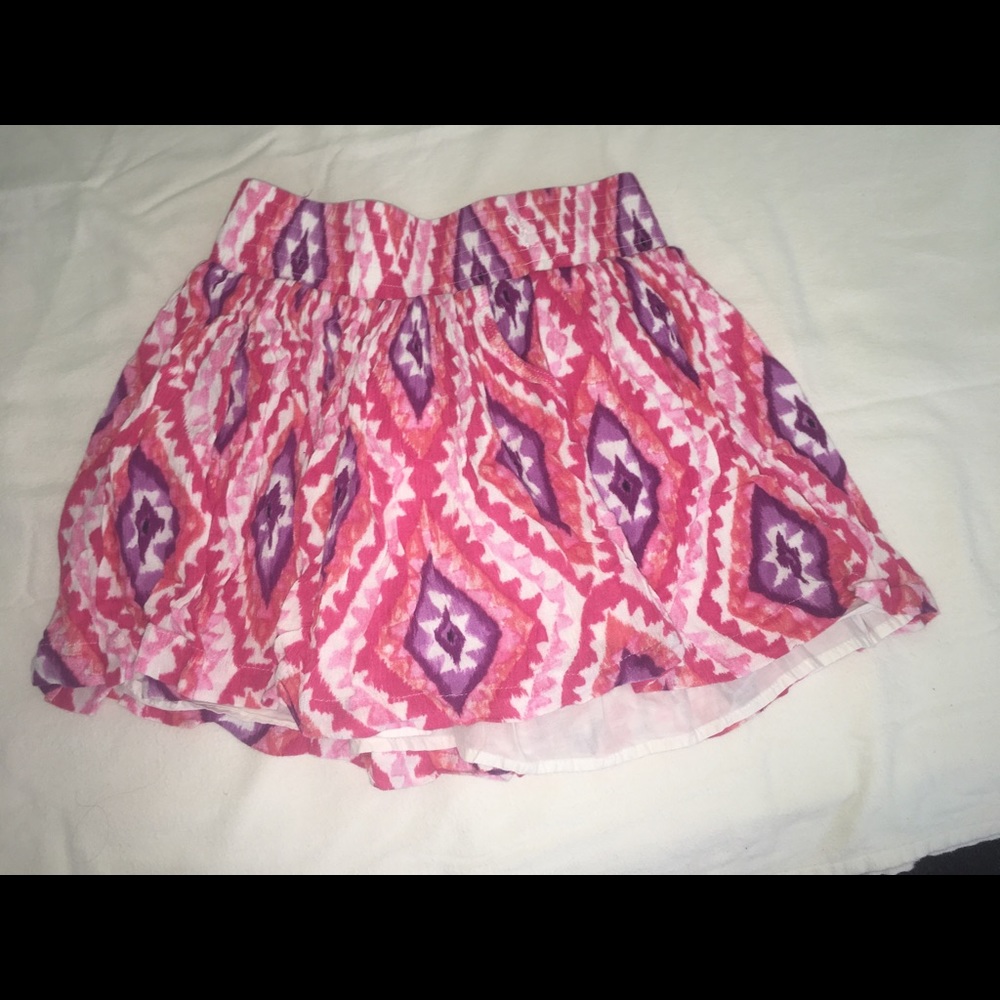 Girl pink skirt